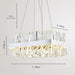 Calvi Crystal Rectangular Chandelier - DWHOME