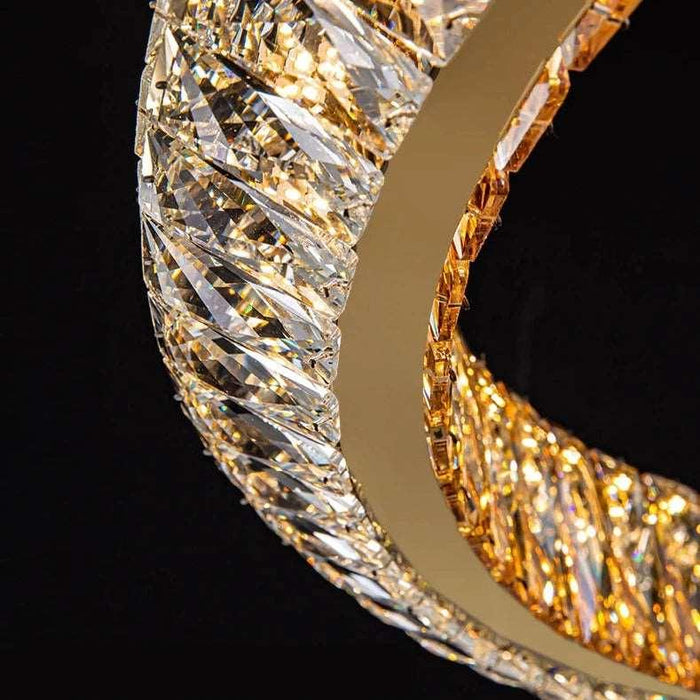 Bacci Crystal Modern Ceiling Light Fixture - DWHOME