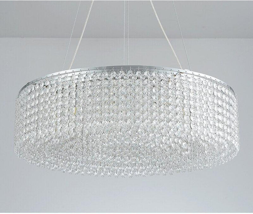 Alleri Crystal Drum Chandelier-DWHOME