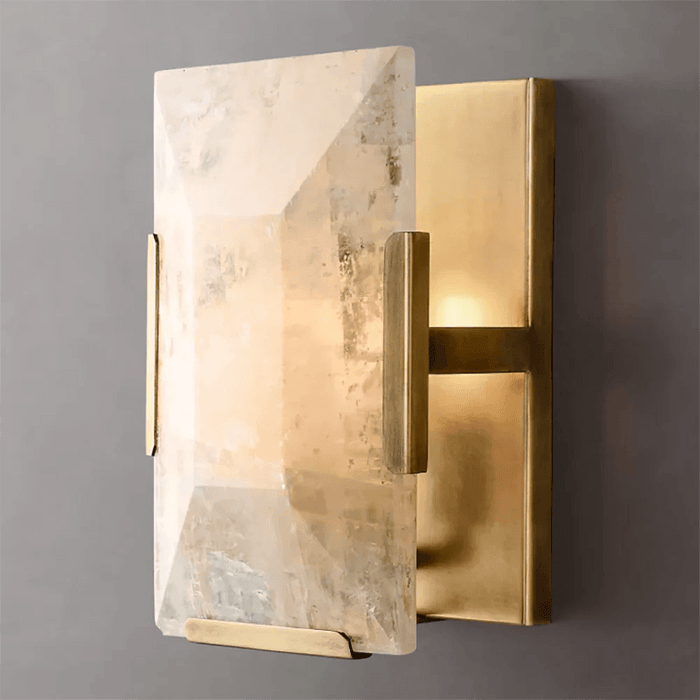 Villano Calcite Crystal Wall Sconce - DWHOME