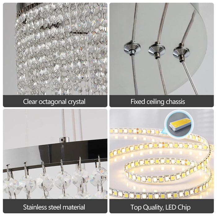 Alleri Crystal Foyer Chandelier-DWHOME