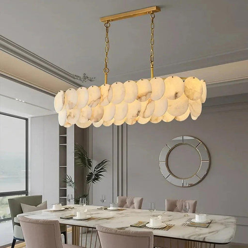 Moonshade Marble Dining Room Chandelier-DWHOME