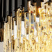 Gio Crystal Dining Room Chandelier, Black - DWHOME