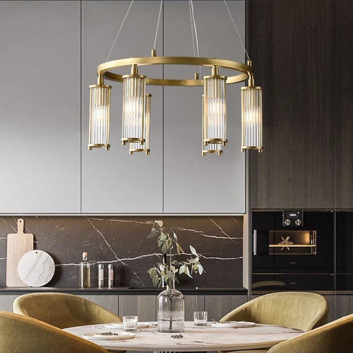 Palermo 6-Light Modern Chandelier For Living Room-DWHOME