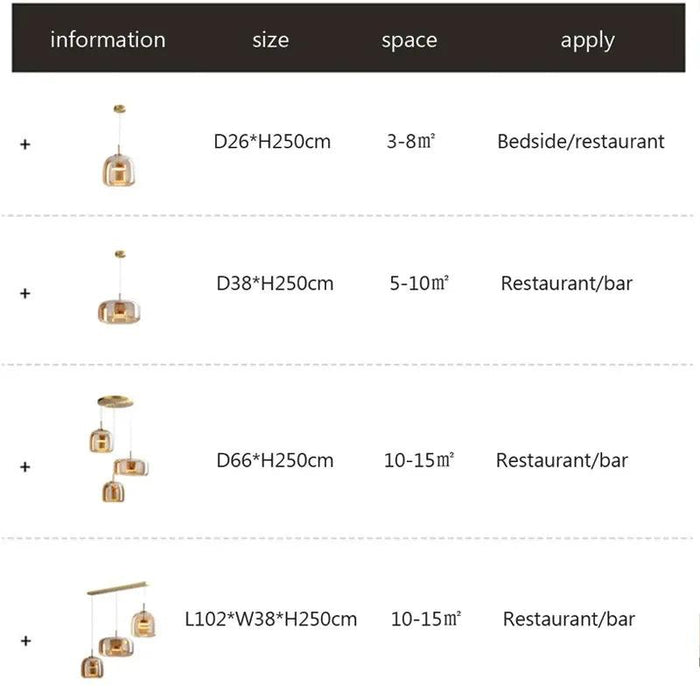 Modern Glass Pendant Light luxury Chandelier Deco Nordic Led Hanging Light Fixtures Bedroom Modern Luminaire Suspension lamp - DWHOME