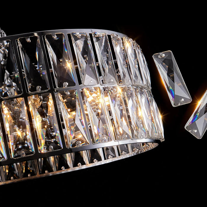 Bacci Crystal Drum Chandelier-DWHOME
