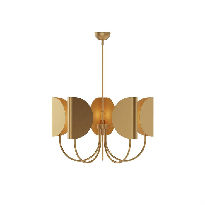 Leaf Brass Chandelier-DWHOME