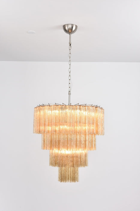 Serava Cascade Murano Chandelier-DWHOME