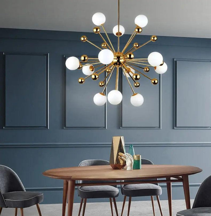Serenity Gold Brass Sputnik Chandelier - DWHOME
