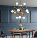 Serenity Gold Brass Sputnik Chandelier - DWHOME