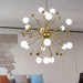 Serenity Gold Brass Sputnik Chandelier - DWHOME