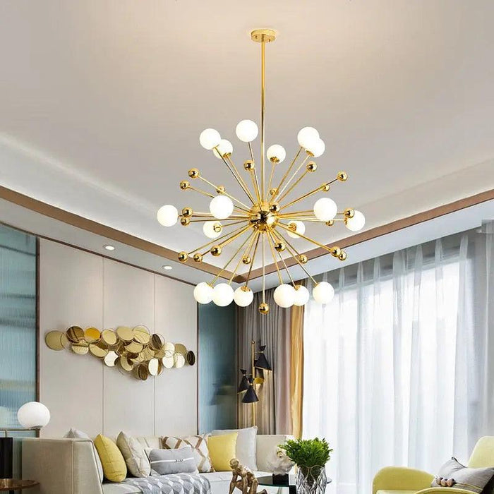 Serenity Gold Brass Sputnik Chandelier - DWHOME