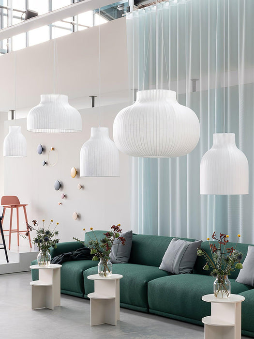 Serica Trio Silk Collection Pendant Lamp-DWHOME