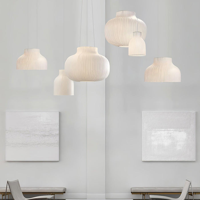 Serica Trio Silk Collection Pendant Lamp-DWHOME