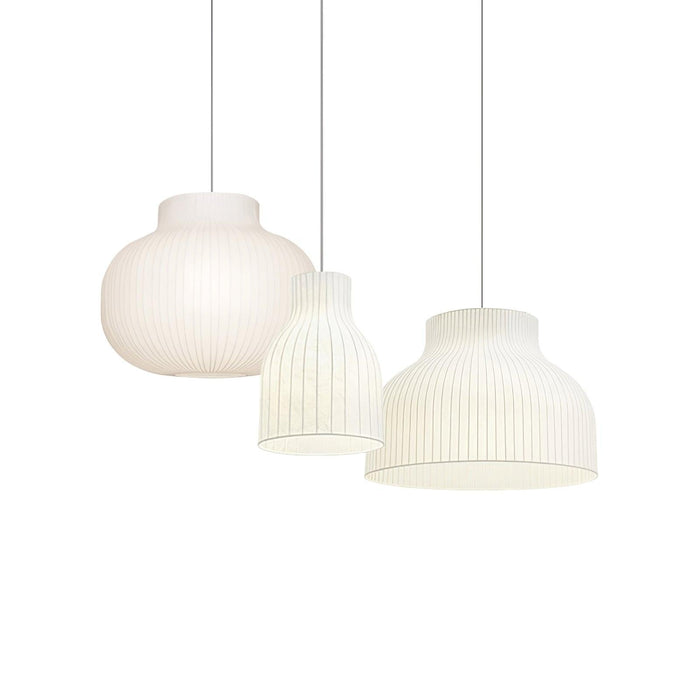 Serica Trio Silk Collection Pendant Lamp-DWHOME