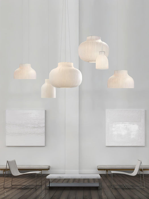 Serica Trio Silk Collection Pendant Lamp-DWHOME