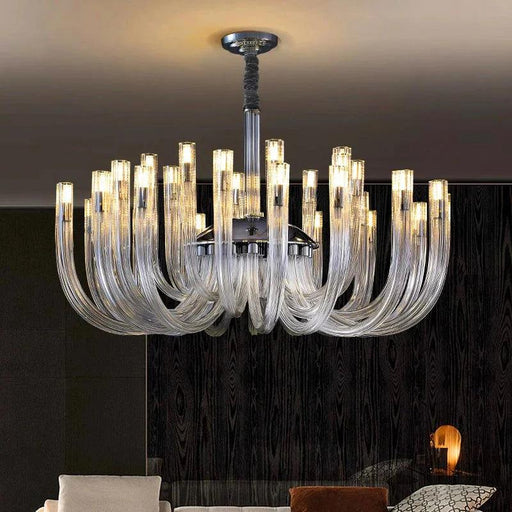 Sesi Remote Control Mid Century Modern Glass Chandelier-DWHOME
