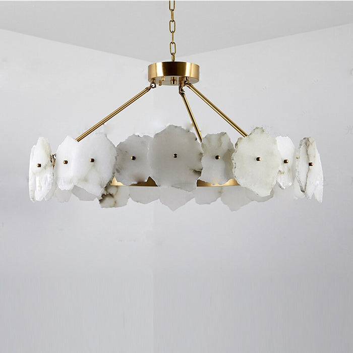 Natural Marble Modern Chandelier-DWHOME