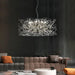Luxury Silver LED Chandelier - Modern Stainless Steel - DWHOME