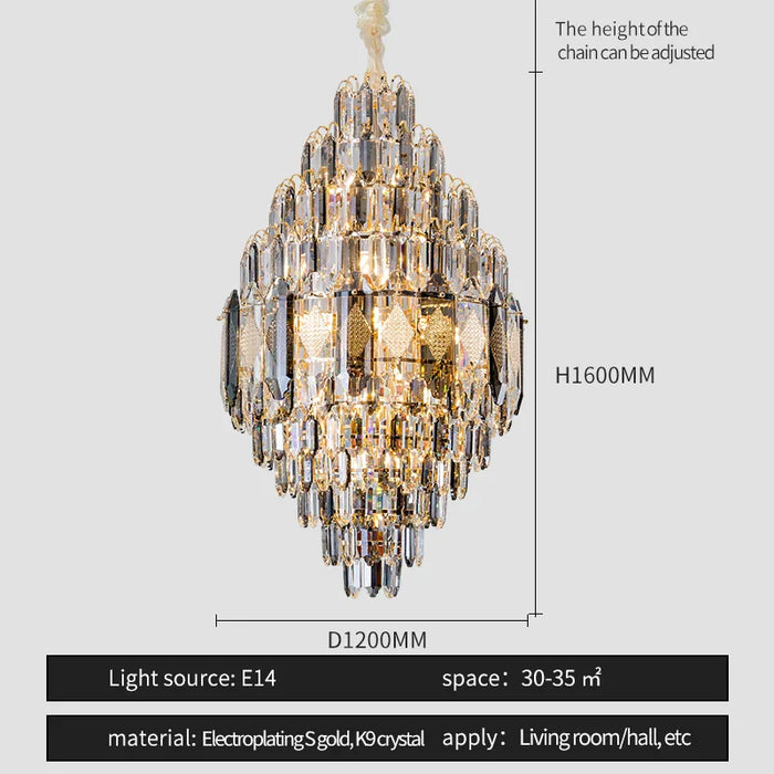 Lazzo Contemporary Chandelier-DWHOME