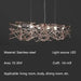 Luxury Silver LED Chandelier - Modern Stainless Steel - DWHOME