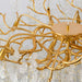 Albero Frost Glass Dining Room Chandelier-DWHOME