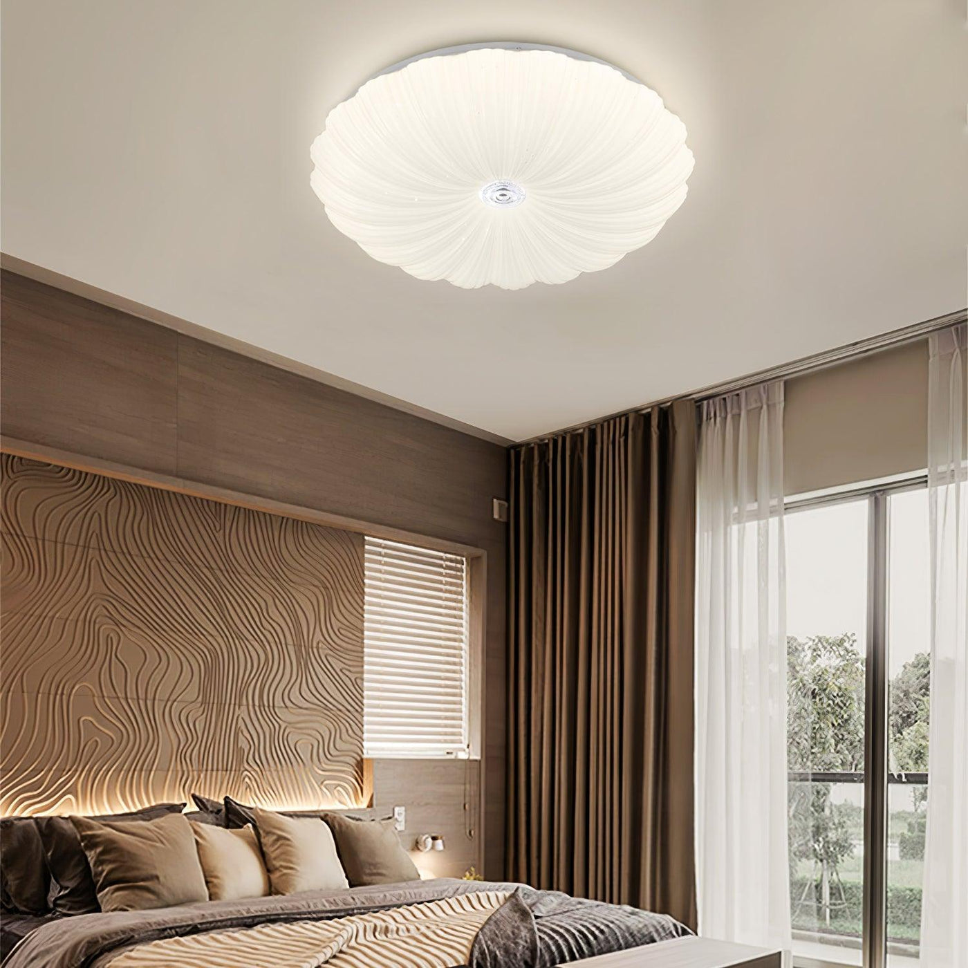 Ceiling Shell Acrylic Shell Round Ceiling Lamp