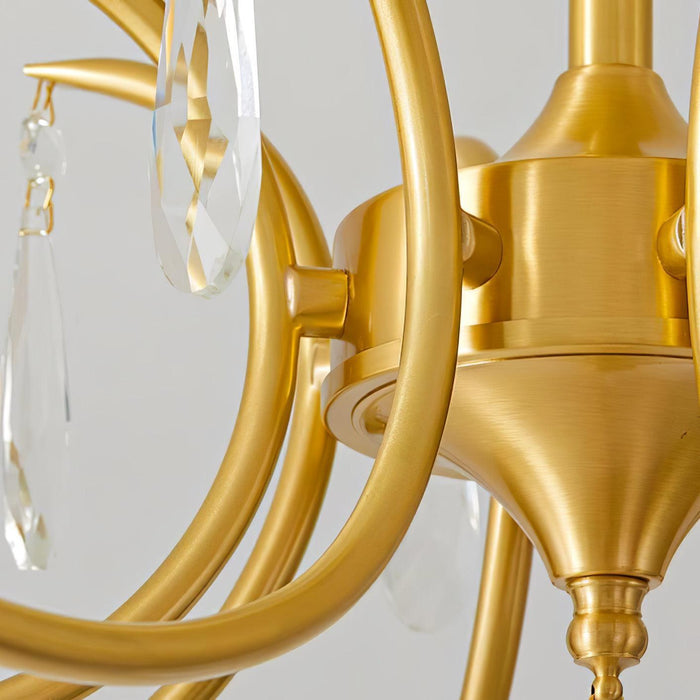 Shell Brass Ceiling Lamp-DWHOME