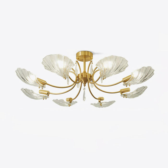 Shell Brass Ceiling Lamp-DWHOME