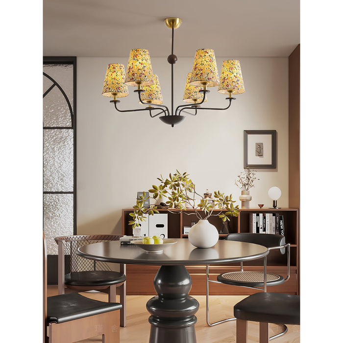 Siena Fabric Chandelier-DWHOME