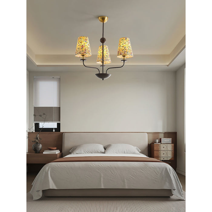 Siena Fabric Chandelier-DWHOME