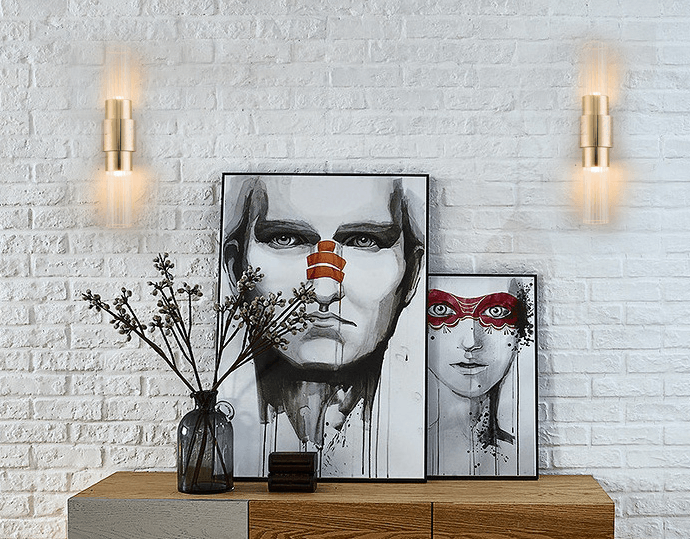 Sigmund Modern Chic Glass Tubes Wall Lamp - DWHOME