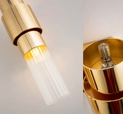 Sigmund Modern Chic Glass Tubes Wall Lamp - DWHOME