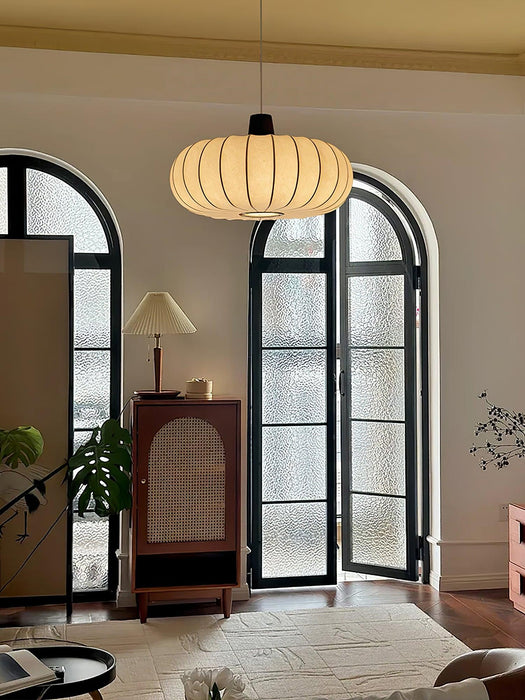 Silk Lantern Pendant Light-DWHOME