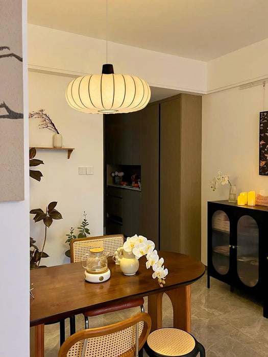 Silk Lantern Pendant Light-DWHOME