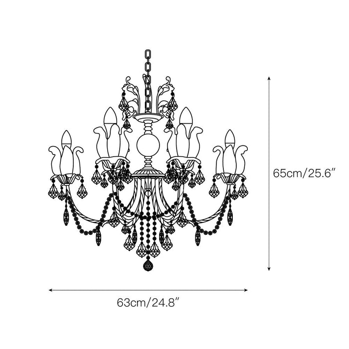 Silva Crystal Chandelier-DWHOME