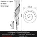 Modern Long Chandelier For Staircase Black/Gold/Silver - DWHOME