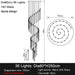 Modern Long Chandelier For Staircase Black/Gold/Silver - DWHOME