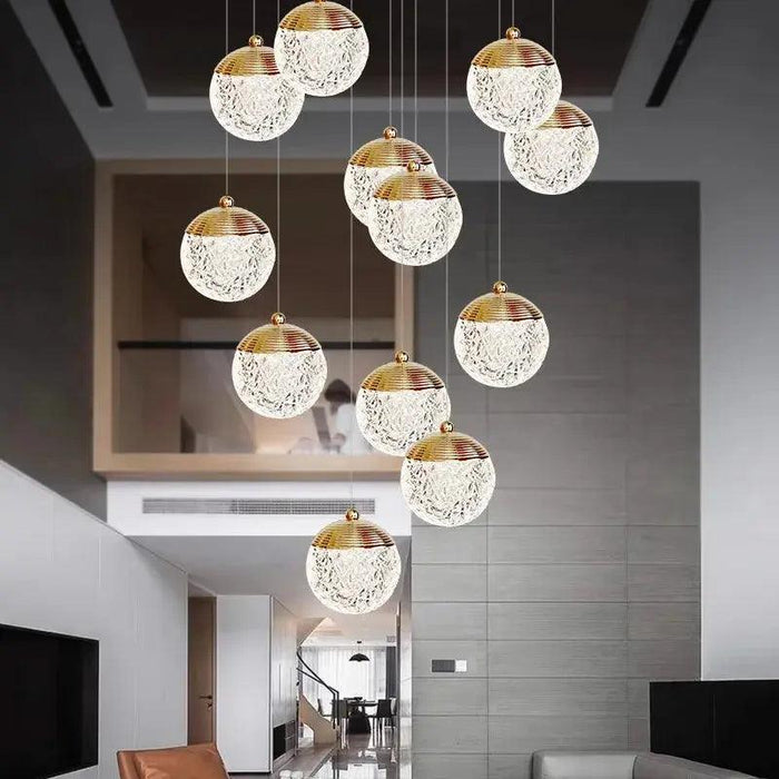 Gold/Silver Large Crystal Chandelier For Foyer - DWHOME