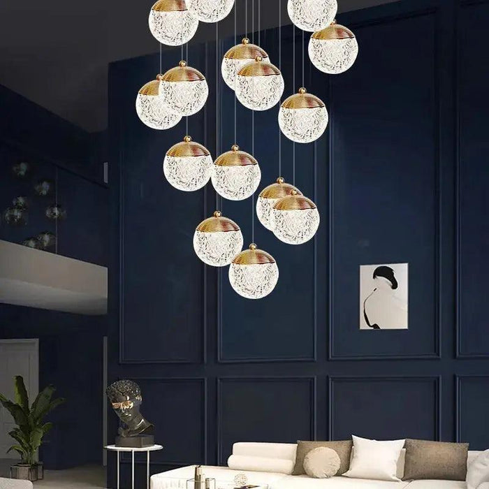 Gold/Silver Large Crystal Chandelier For Foyer - DWHOME