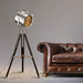 Silver Chrome Tripod Vintage Floor Lamp - DWHOME