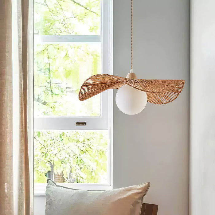 Sirocco Woven Pendant Lamp-DWHOME