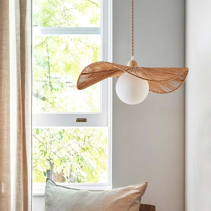 Sirocco Woven Pendant Lamp-DWHOME
