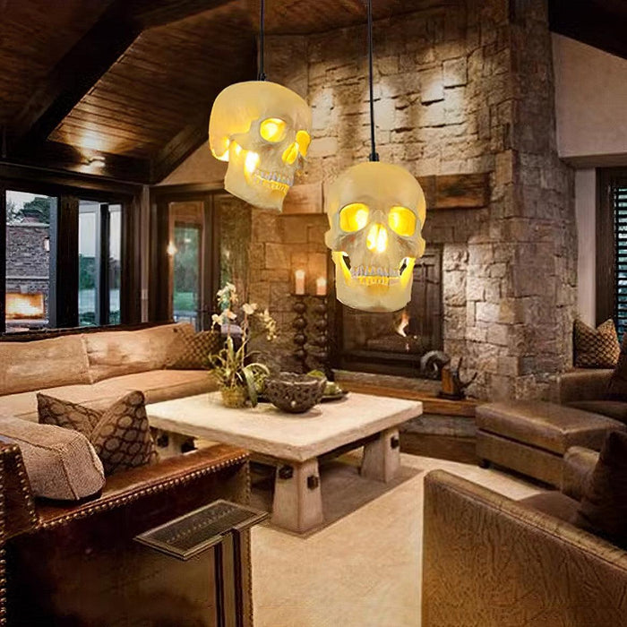 Skull Pendant Light-DWHOME