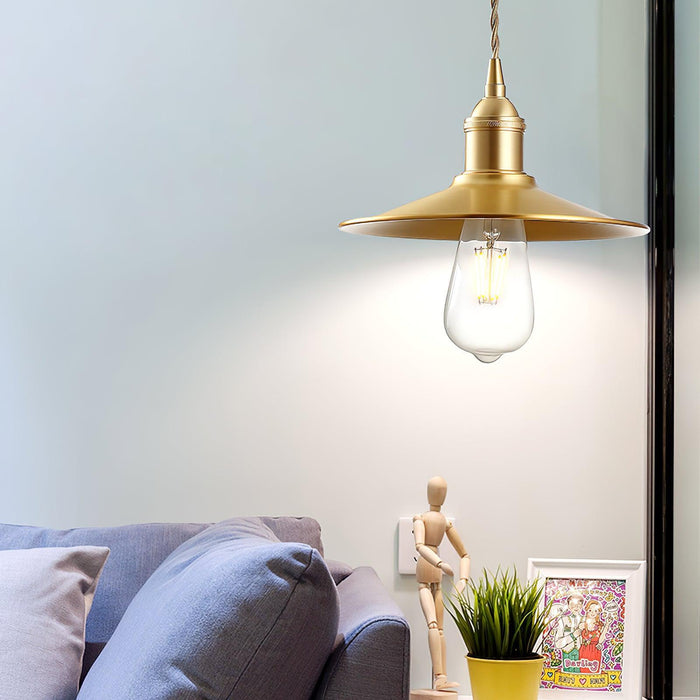Sleek Flat Pendant Lamp-DWHOME