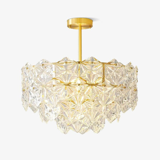 Snowflake Glass Chandelier-DWHOME