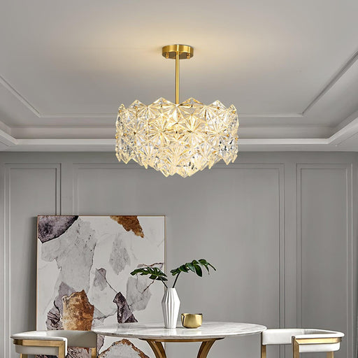Snowflake Glass Chandelier-DWHOME