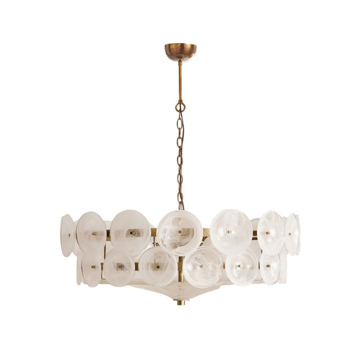 Solaris Disc Murano Chandelier-DWHOME