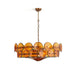 Solaris Disc Murano Chandelier-DWHOME
