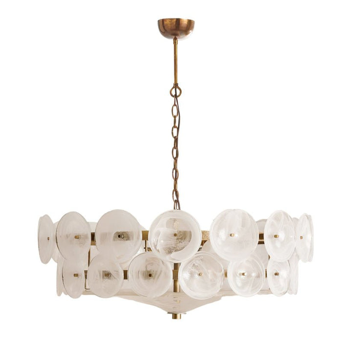 Solaris Disc Murano Chandelier-DWHOME